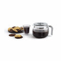 Smeg 50's Style Drip Filter Coffee Machine Black 10-Cup Glass Carafe