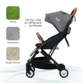 MOON Ritzi Cabin Stroller Foldable Compact Design 5-Point Harness Black/Grey Dots Birth to 3 Years