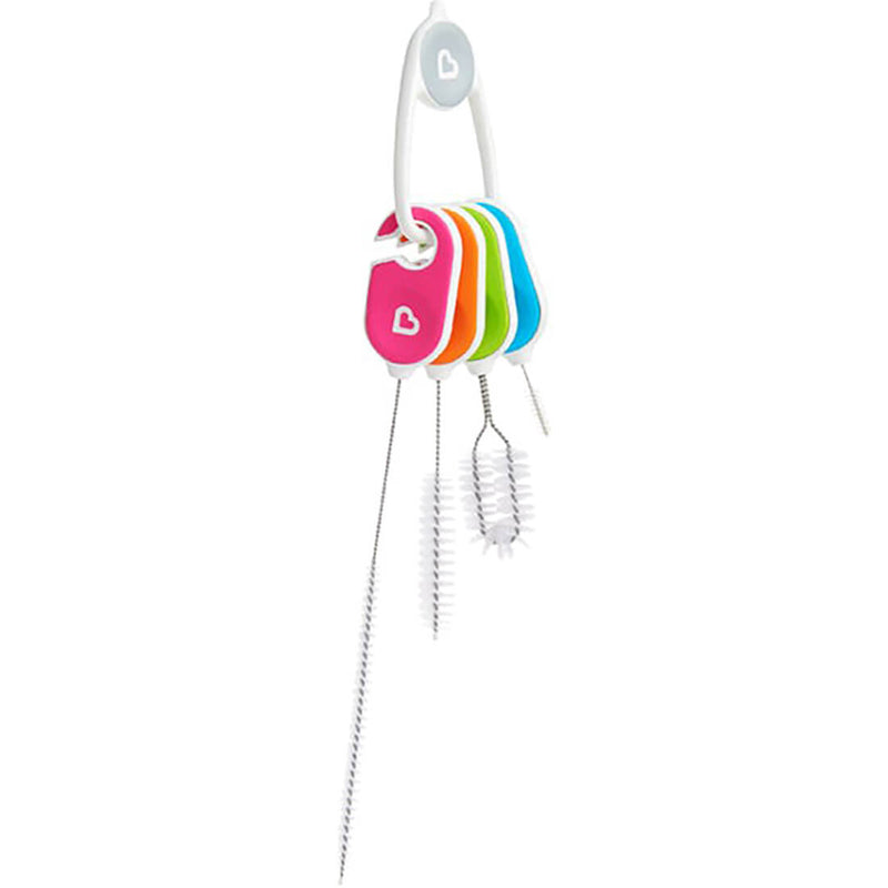 Munchkin Details Cleaning Brush Set, 4-Piece Cup and Straw Cleaning Kit