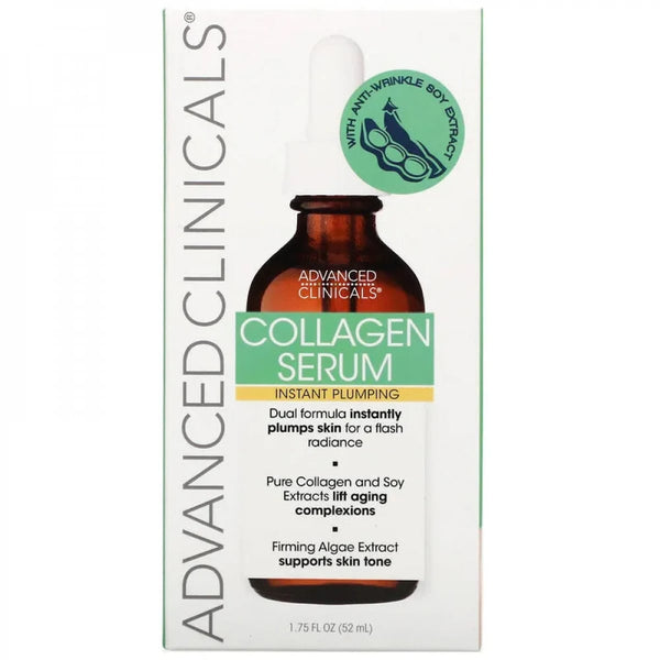 Advanced Clinicals Collagen Instant Plumping Serum Peptides 52 ml