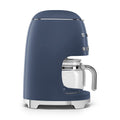 Smeg 50's Style Drip Filter Coffee Machine Aroma Selector Navy Blue 10 Cups
