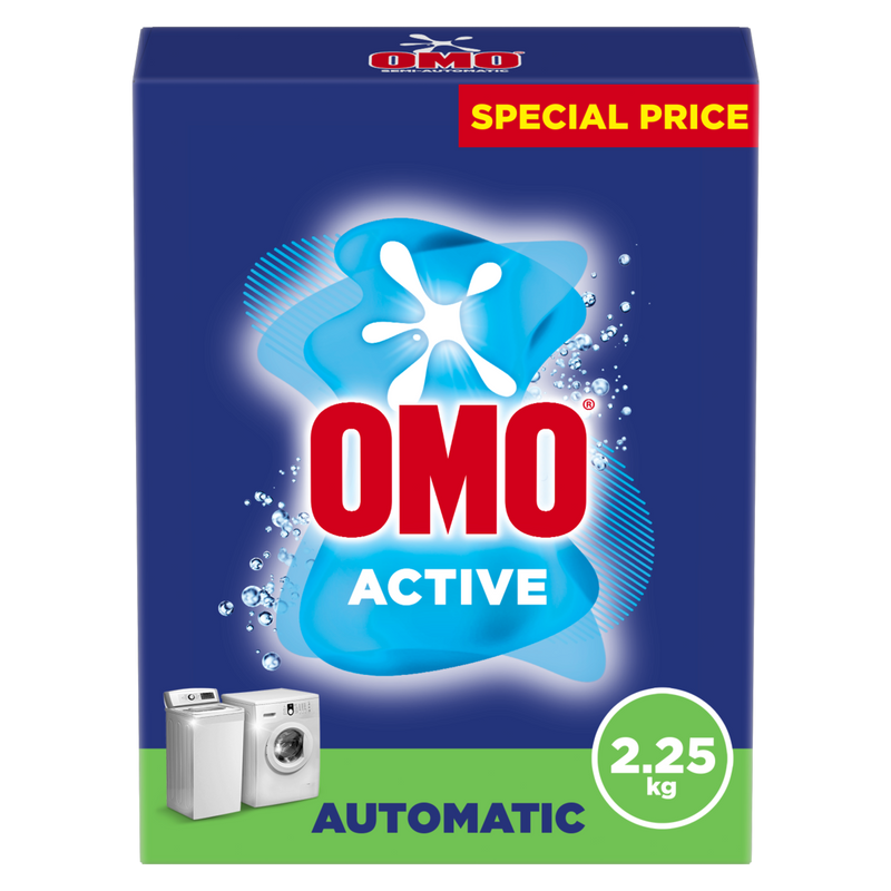 Omo Active Automatic Powder Laundry Detergent Fresh Fragrance 2.25 kg