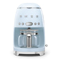 Smeg 50's Style Drip Filter Coffee Machine Pastel Blue, 10-Cup Glass Carafe