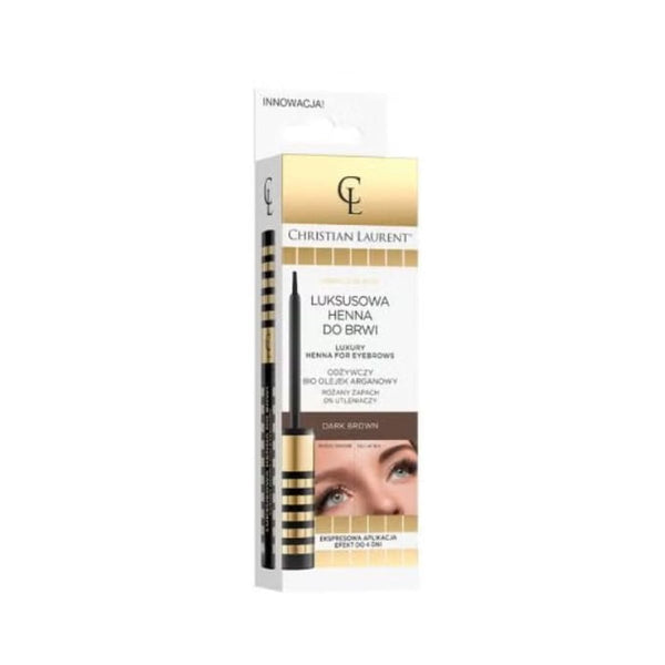 Christian Laurent Henna Do Brwi Eyebrow Henna with Argan Oil Black 6 ml