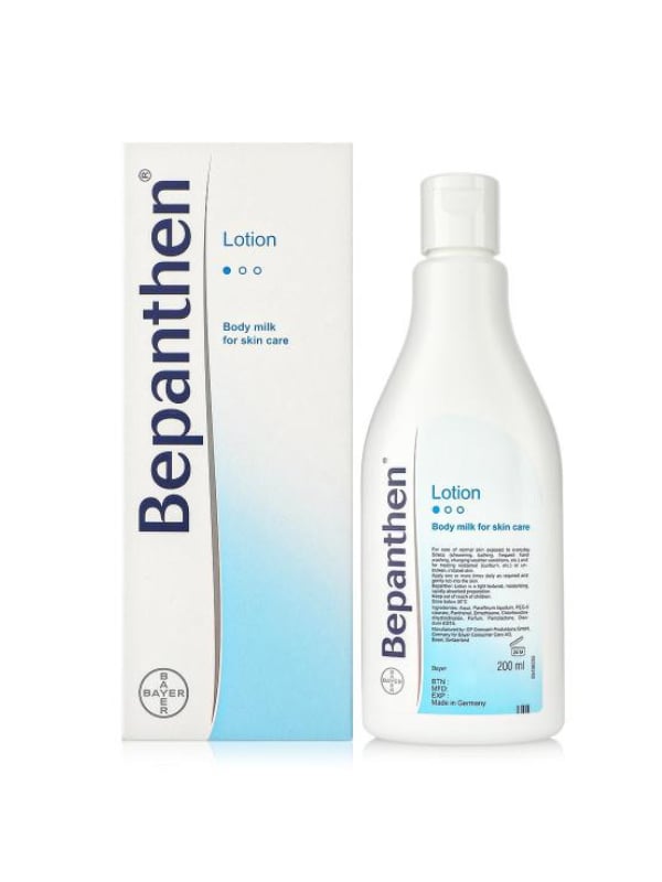 Bepanthen Daily Moisturizing Lotion Face & Body Lightweight Fast-Absorbing 200 ml