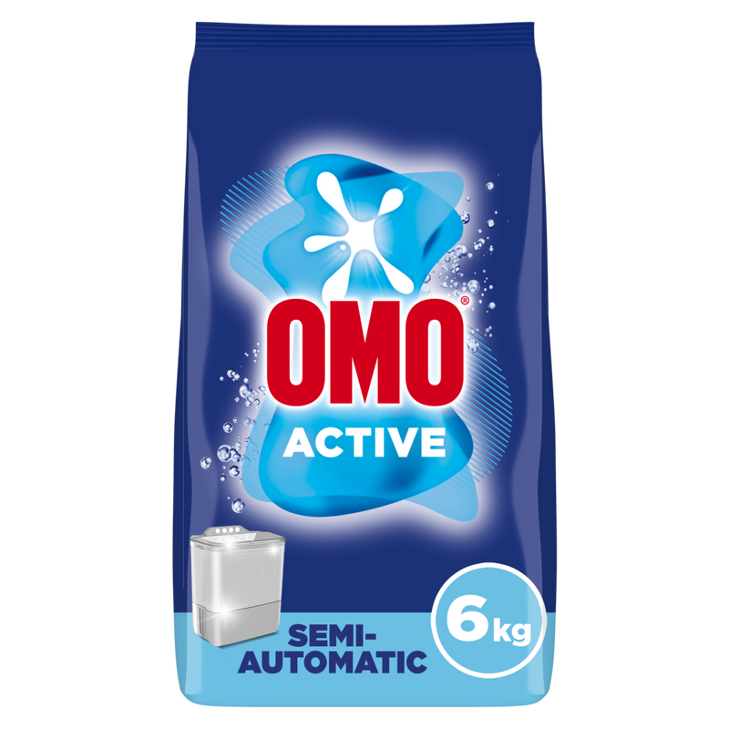 Omo Active Semi-Automatic Powder Laundry Detergent, 6 kg