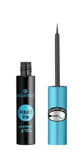 Essence Liquid Ink Eyeliner Waterproof Liquid Black, High-Precision Brush, Shade 01