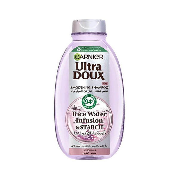 Garnier Ultra Doux Rice Water & Starch Shampoo Strengthening Nourishing Formula 600 ml