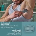 Philips Body Groomer 3000 Series BG3480/15 Wet & Dry Trimmer, 2 & 3 mm Combs, 80-Min Cordless