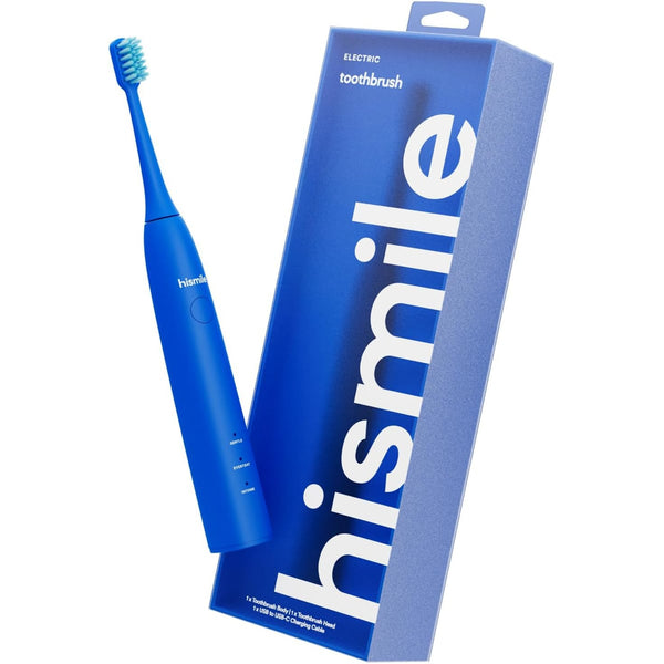 Hismile Electric Toothbrush Bright Blue, 3 Cleaning Modes, Rechargeable