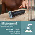 Philips Body Groomer 7000 Series BG7470/15 Wet & Dry Trimmer and Shaver, 2D Flexing Head, 120 Min Cordless
