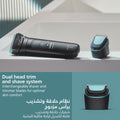 Philips Body Groomer 7000 Series BG7470/15 Wet & Dry Trimmer and Shaver, 2D Flexing Head, 120 Min Cordless