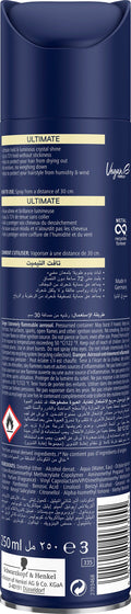 Taft Ultimate Hair Hold Spray Liquid Crystal Gloss Finish