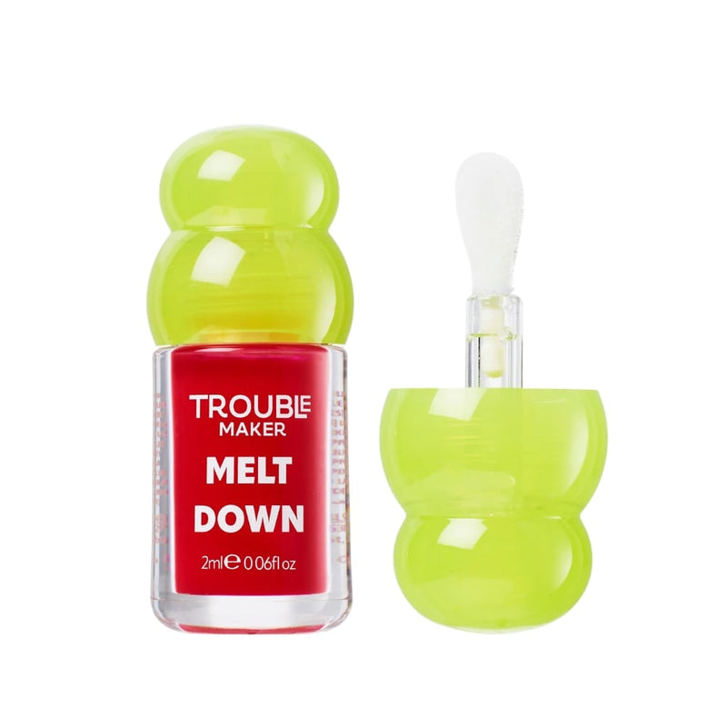 Troublemaker Meltdown Lip Oil Gloss Moisturizer Overload Pink