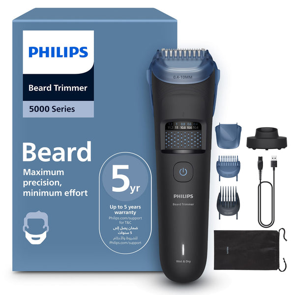 Philips Beard Trimmer BT5780/15, 40 Settings, Hair Catcher, Washable, Cordless