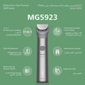 Philips All-in-One Trimmer MG5923/15 11-in-1 Face Hair and Body Waterproof