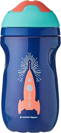Tommee Tippee Insulated Sipper Cup with Soft Straw, Spill-Proof Valve, 9 oz