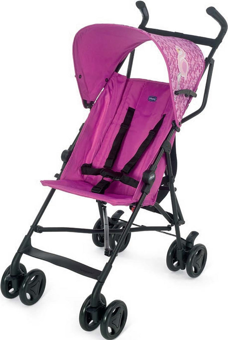 Chicco Snappy Stroller Miss Pink Lightweight Umbrella Stroller with Rain Cover