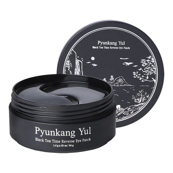 Pyunkang Yul Black Tea Time Reverse Eye Patches with Peptide and Adenosine 100ml