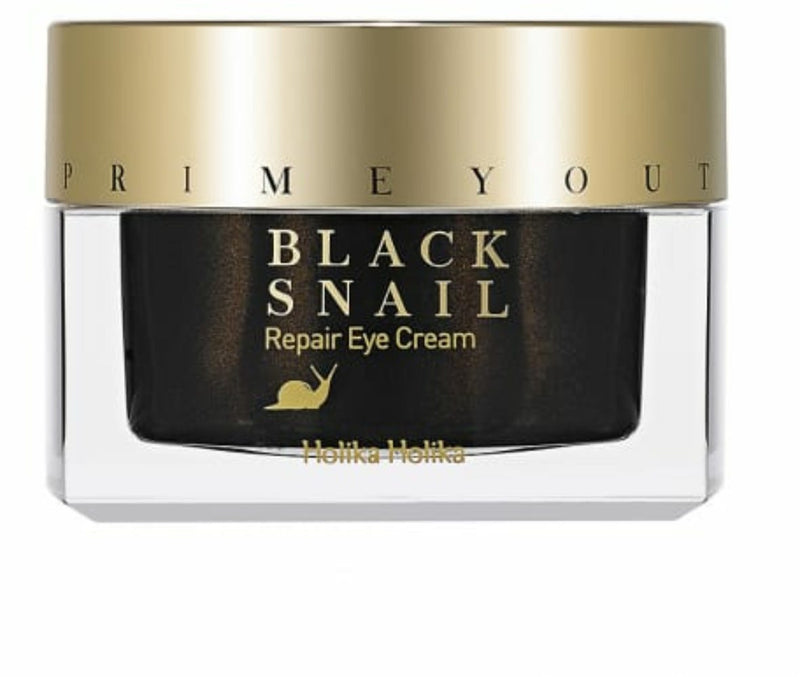 Holika Holika Prime Youth Black Snail Repair Eye Cream, 30% Snail Mucin, 30ml