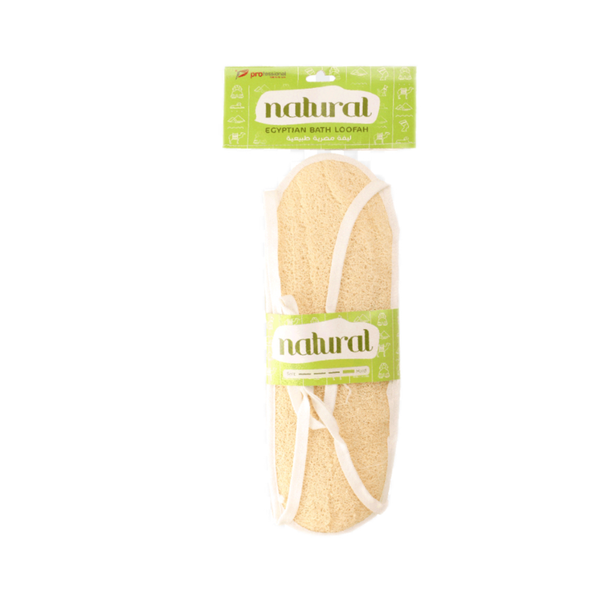 Professional Natural Back Loofah Scrubber with Fabric Strap