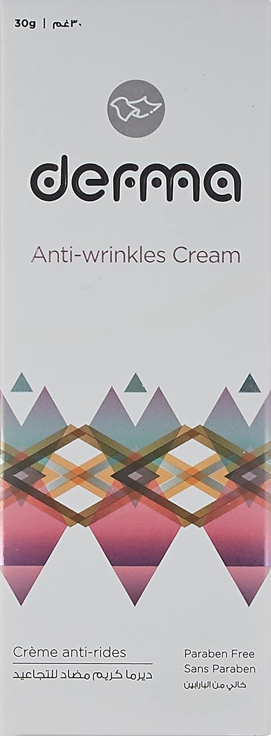 Derma Anti-Wrinkle Cream Vitamin A, Vitamin E, Allantoin & Panthenol 30 g