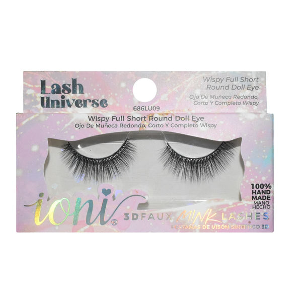 Ioni Lash Universe LU09 3D Faux Mink Handmade Wispy False Eyelashes