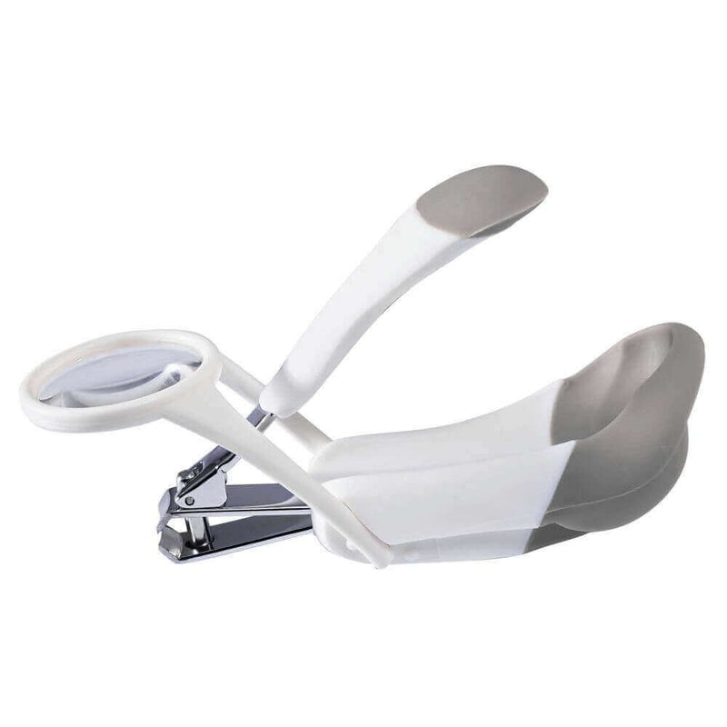 The First Years Deluxe Baby Nail Clipper with Fold-Away 4x Magnifier, Stainless Steel Blades, 1 Piece