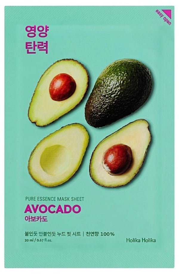 Holika Holika Pure Essence Avocado Sheet Face Mask 20ml