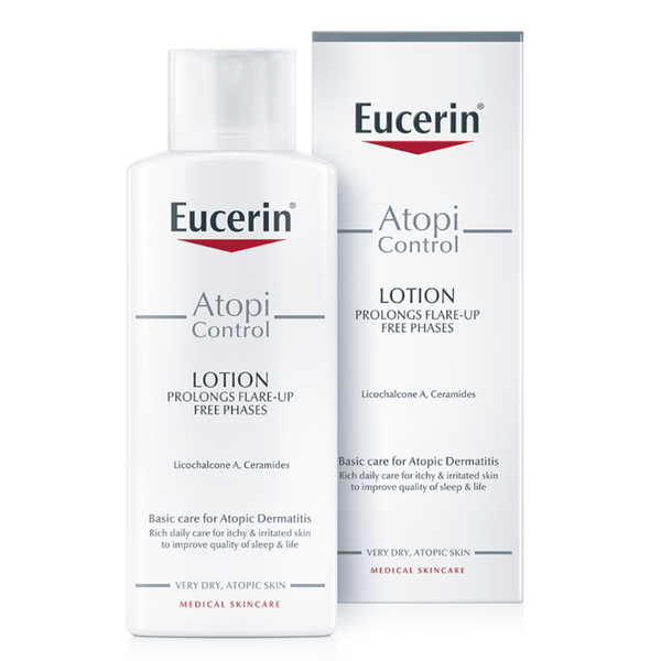 Eucerin AtopiControl Moisturizing Body Lotion, Fragrance-Free, Sensitive Skin
