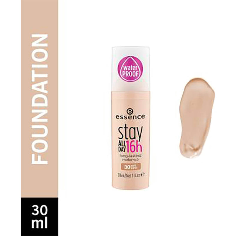Essence Stay All Day 16H Long-Lasting Liquid Foundation Natural Finish Shade 30