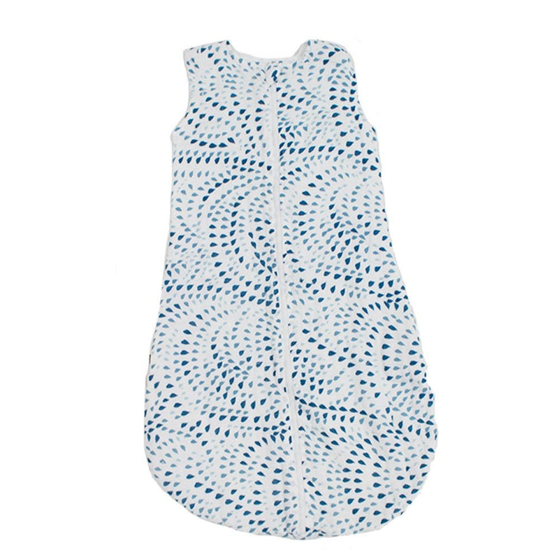 Bebe Au Lait Muslin Bedtime Sleeper, Breathable Cotton, Serenity, 6-12 Months