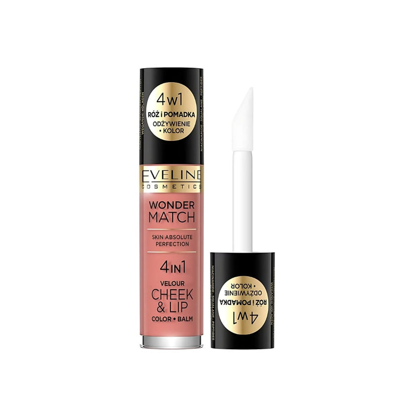 Eveline Wonder Match Liquid Blush & Lipstick Creamy 2-in-1 Shade 01 4.5 ml