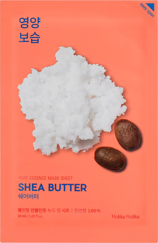 Holika Holika Pure Essence Facial Sheet Mask, Shea Butter, 20 ml