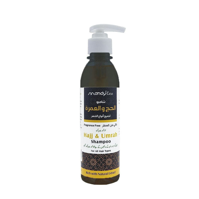 Mandy Care Hajj and Umrah Shampoo Fragrance-Free Gentle Cleansing Formula 250 ml