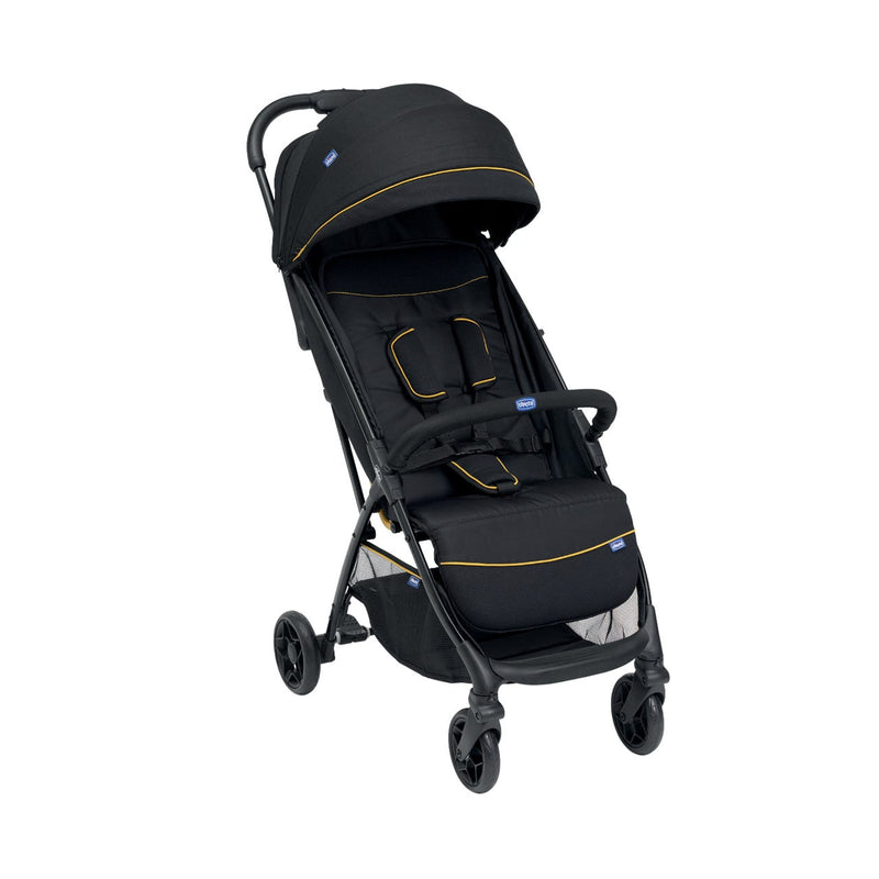 Chicco Glee Self-Folding Stroller Black, Adjustable Seat, UV50+ Canopy, Birth to 22 kg