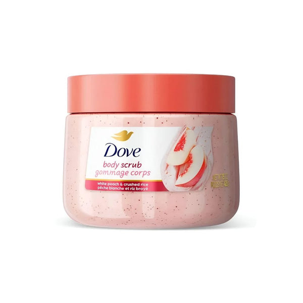 Dove White Peach & Crushed Rice Body Scrub Creamy Exfoliating Formula 425ml