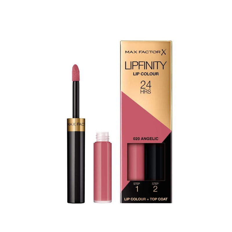Max Factor Lipfinity Liquid Lipstick 020 Angelic Matte Finish with Gloss Top Layer