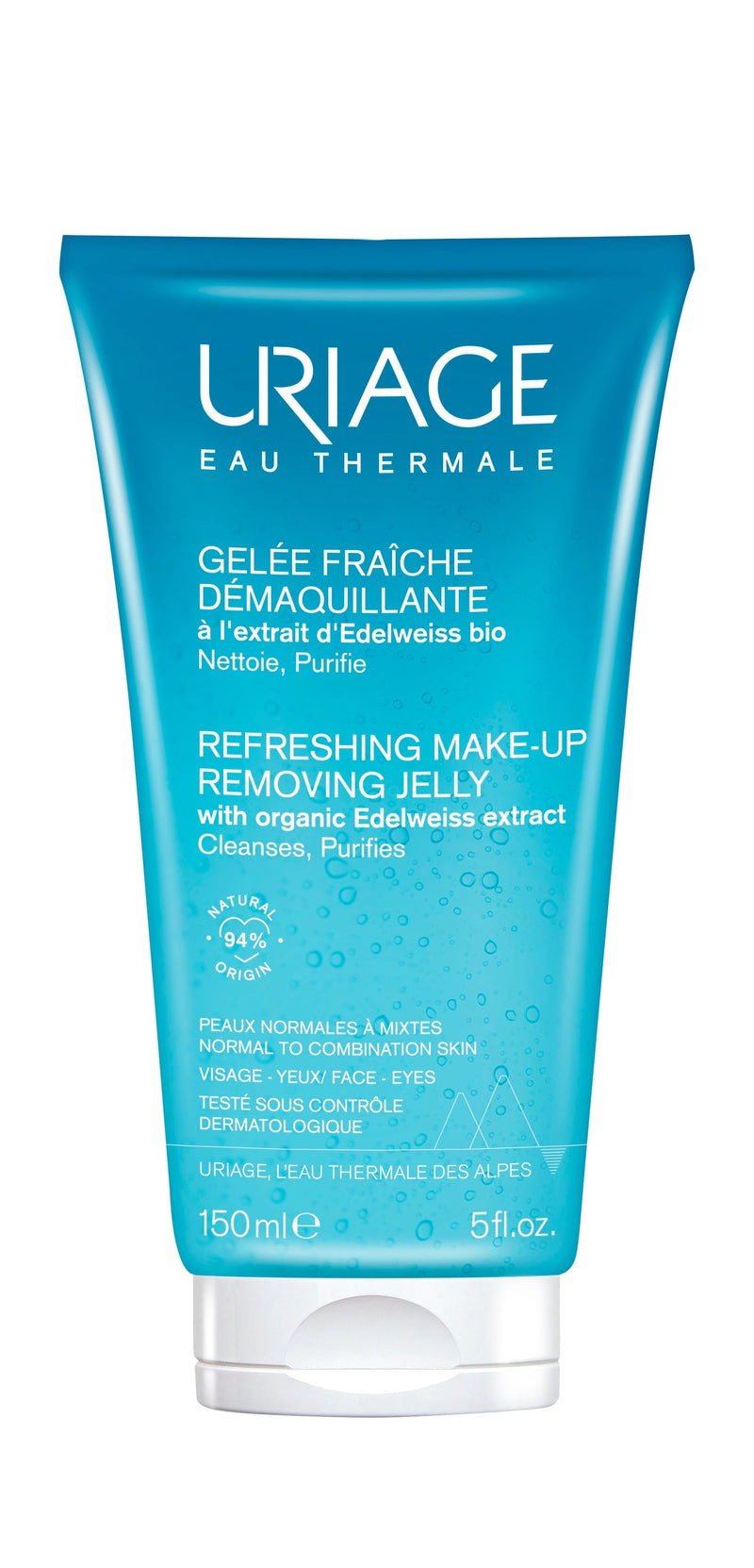 Uriage Make-Up Removing Jelly Facial Cleanser with Thermal Water and Edelweiss Extract 150ml