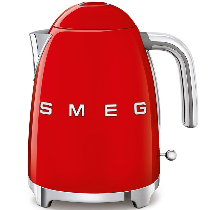 Smeg 50's Style Electric Kettle Soft-Opening Lid 3000W Red 1.7L