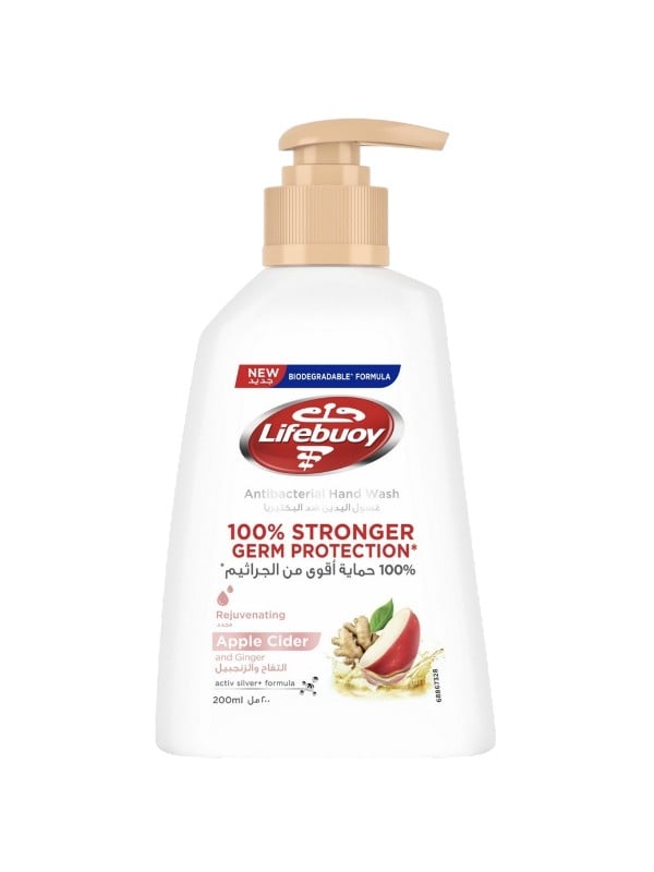 Lifebuoy Apple & Ginger Hand Wash Activ Silver+ Formula 200ml