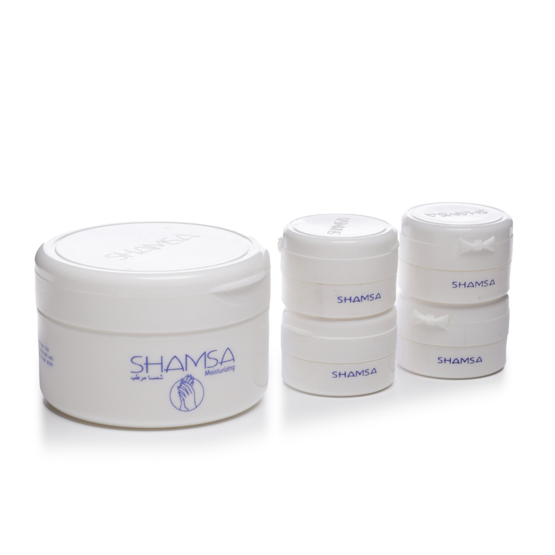 Shamsa Moisturizing Cream Set Body Cream Fragrance-Free White Petroleum Jelly 200 g