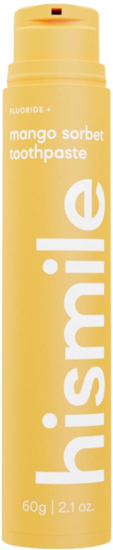 Hismile Mango Sorbet Fluoride Toothpaste 60g