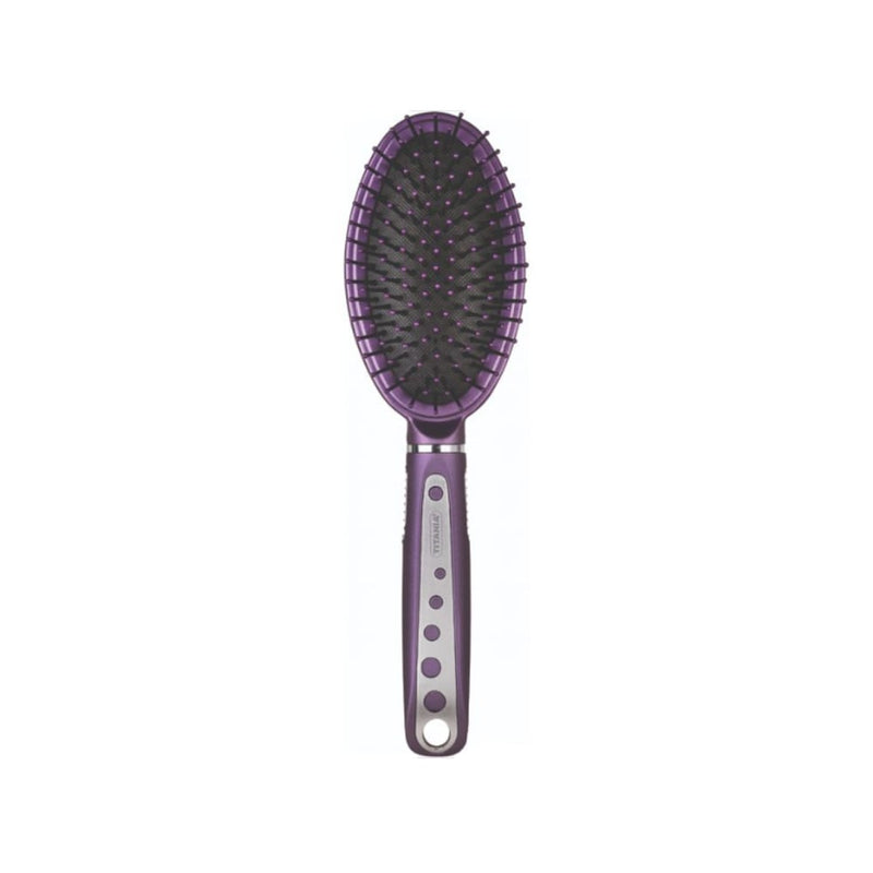 Titania Detangling Hairbrush Model 2810 Flexible Bristles for Wet and Dry Hair
