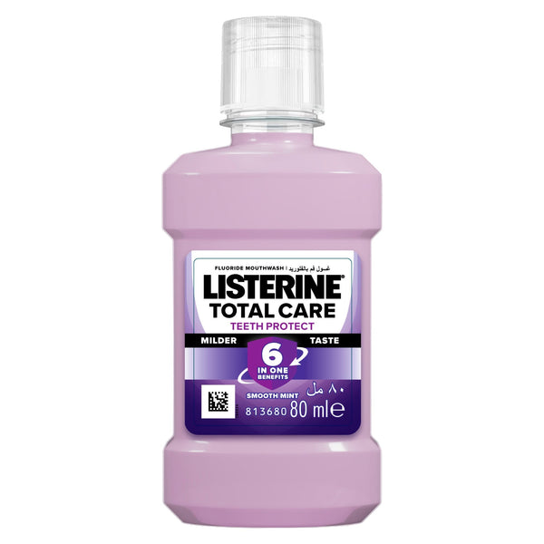 Listerine Total Care Teeth Protect Mouthwash Smooth Mint Fluoride 80ml