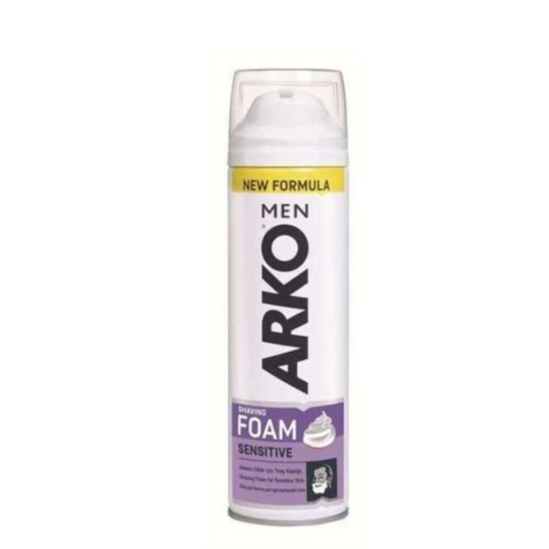 Arco Men's Sensitive Shaving Foam Rich Lather Lavender Oil Aloe Vera 300ml