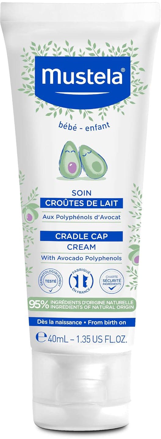 Mustela Cradle Cap Cream Scalp Care with Avocado and Sunflower Oils 40 mL