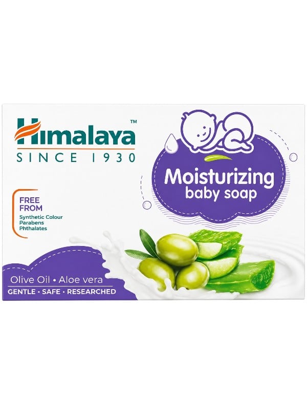 Himalaya Baby Soap Moisturizing Bar with Aloe Vera and Vitamin E, 125 g