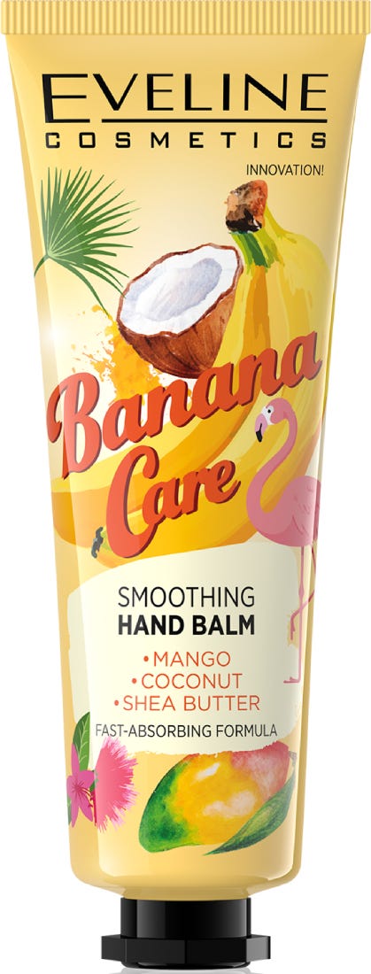 Eveline Banana Smoothing Hand Balm Moisturizing Formula 50ml