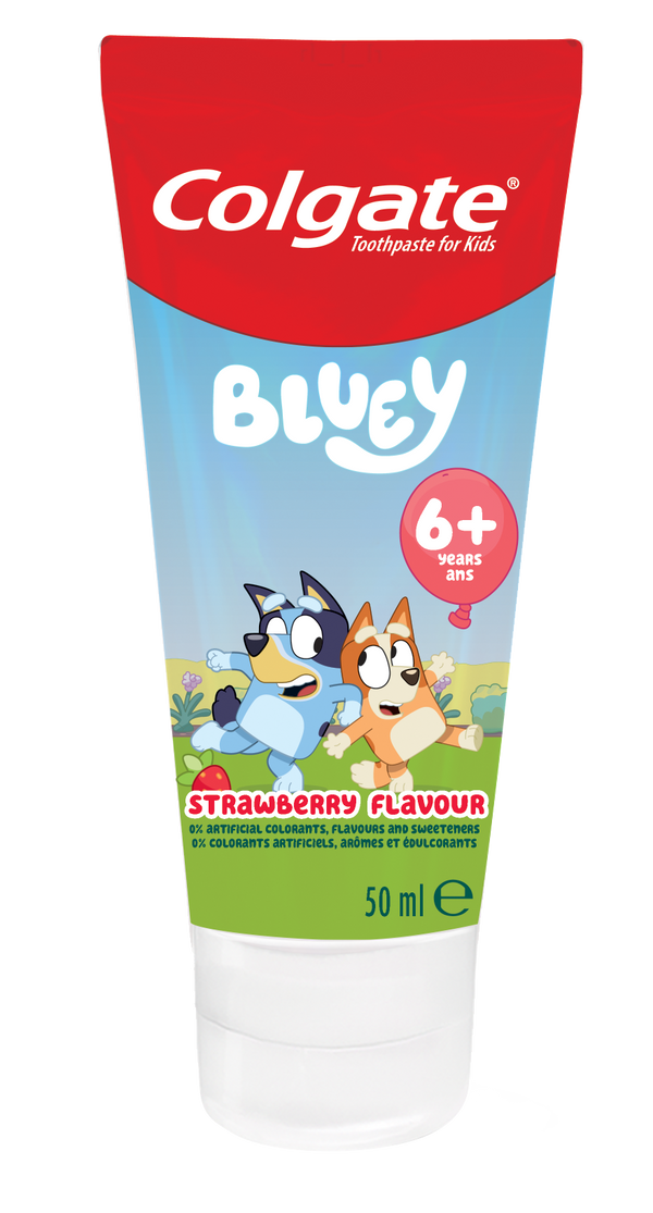 Colgate Kids Bluey Toothpaste Fluoride Formula Strawberry Flavor 50 ml